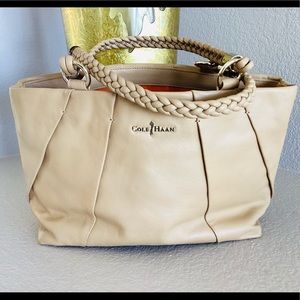 Cole Haan Tan Leather Shoulder Bag